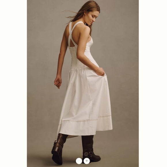 Anthropologie The Kenzie Drop-Waiste Midi Dress - Picture 2 of 5